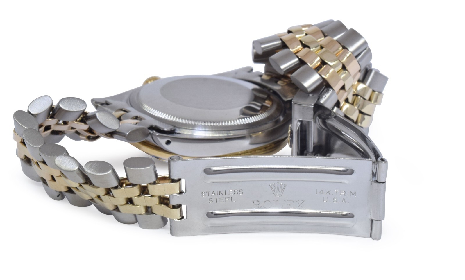 Rolex Datejust 14k Yellow Gold/Steel Diamond Bezel USA Bracelet Watch '71 1601 Rolex Datejust 14k Yellow Gold/Steel Diamond Bezel USA Bracelet Watch '71 1601