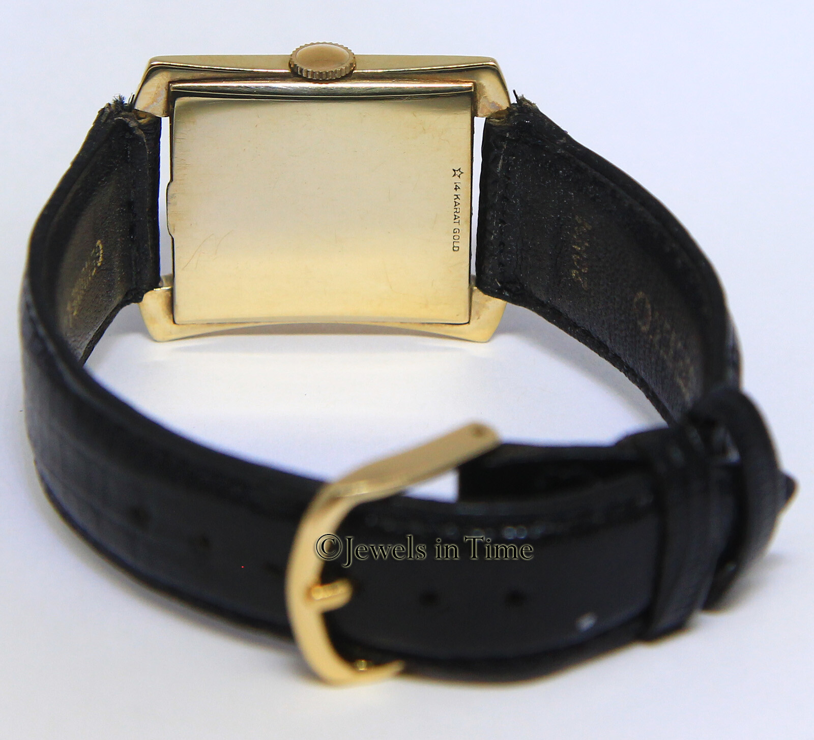 Longines Vintage 14k Yellow Gold Fancy Dress Mens Manual Wind Watch