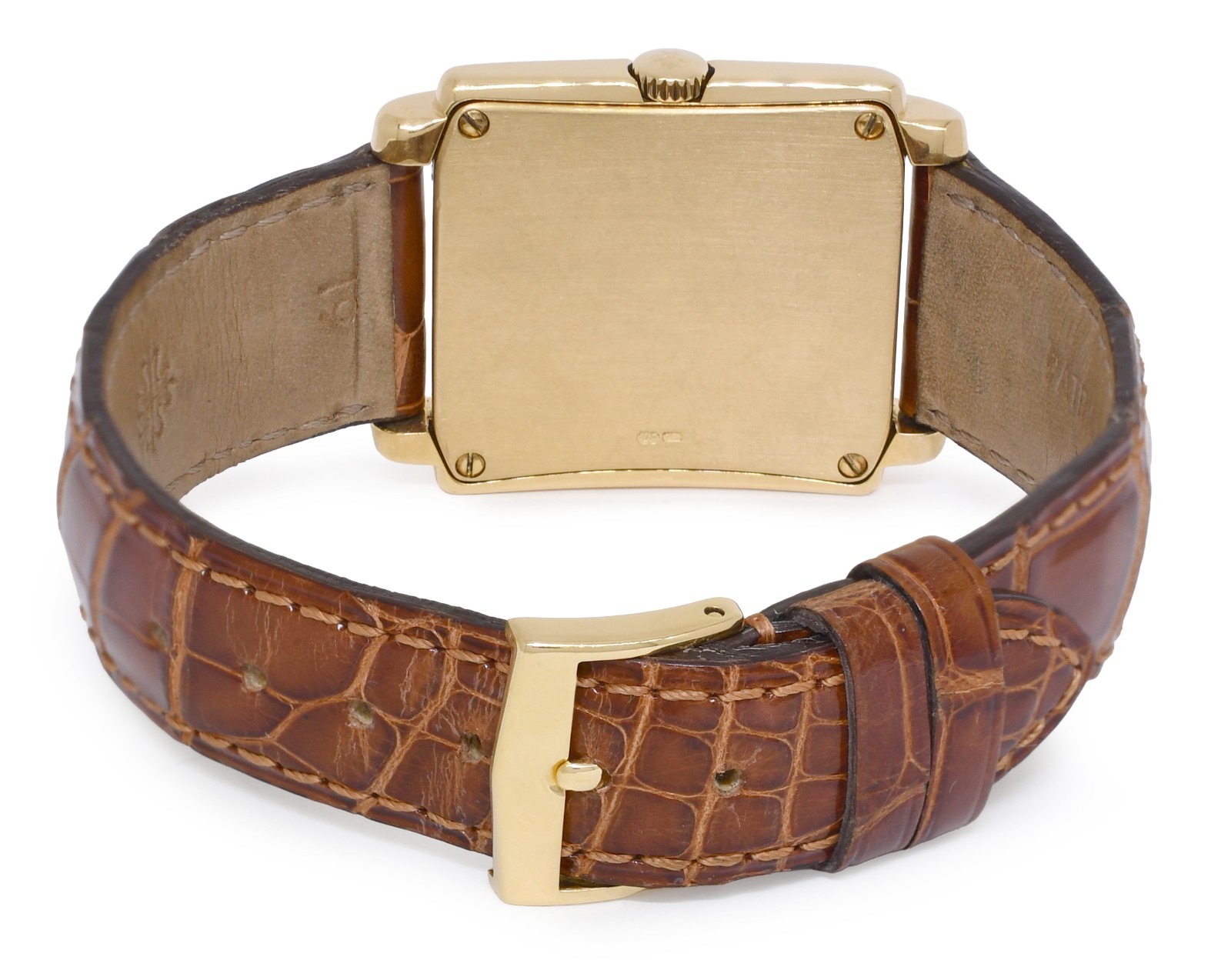 Patek Philippe Gondolo 5024 18k Yellow Gold White Dial Mens Manual Watch 5024J