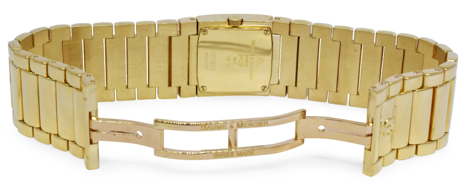 Baume & Mercier Catwalk 18k Yellow Gold Ladies 21mm Quartz Watch/Box MV045223