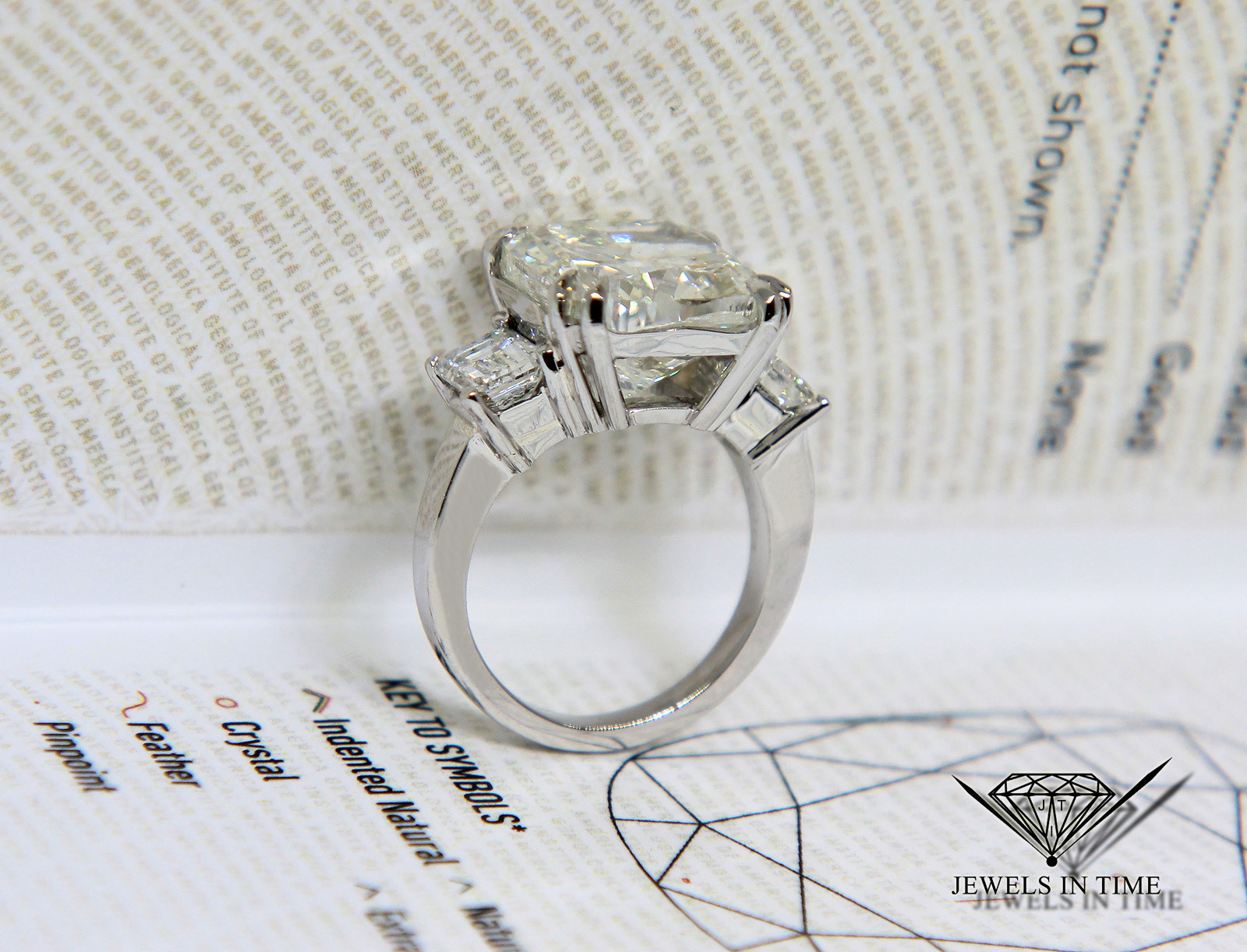 10.02 Carat Cushion shape Diamond Platinum Ring Size 5.25 GIA Certificate