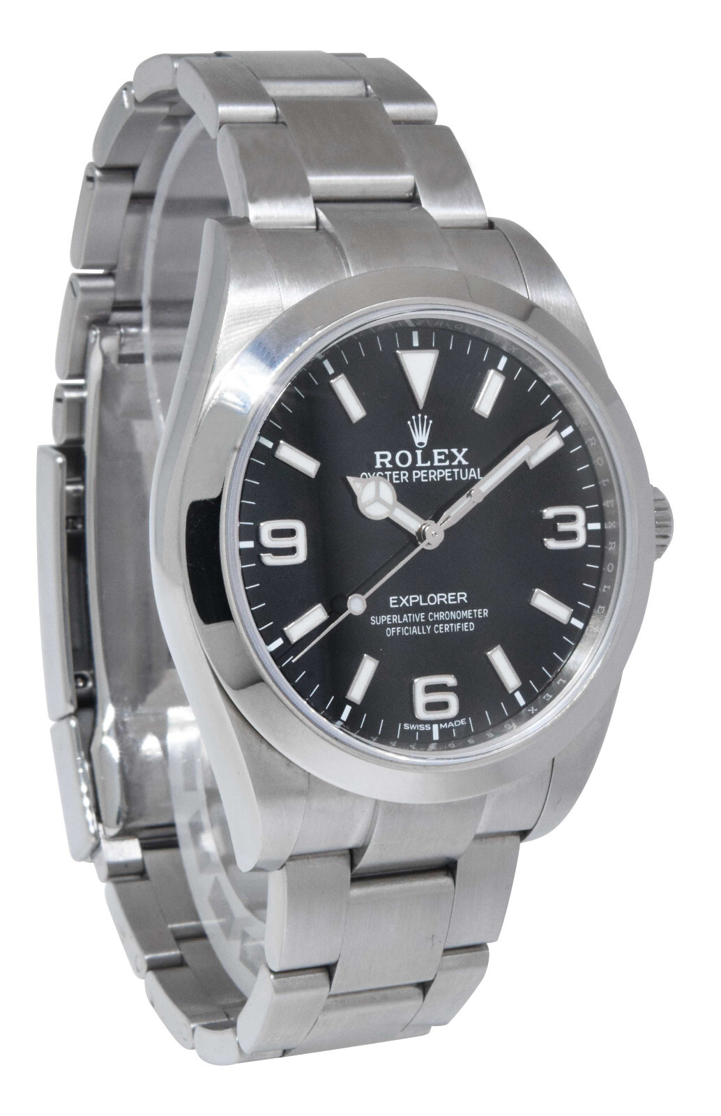 Rolex Explorer Steel Black Dial MK2 Mens 39mm Watch Box/Papers 2018 214270
