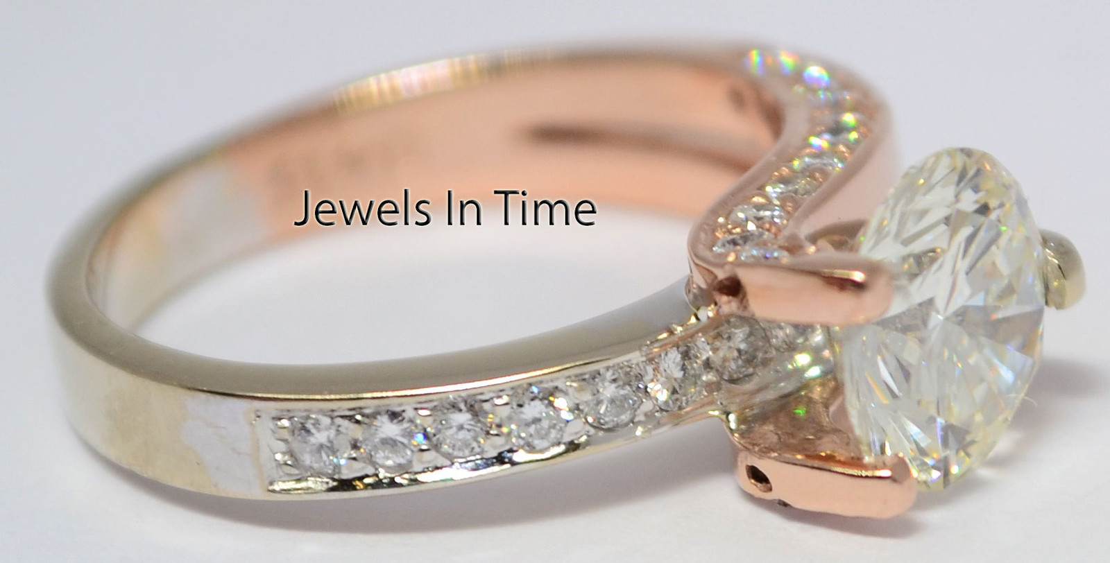 2.02 Carat Round Brilliant Diamond Ring 14k Gold Ladies Size 7 GIA