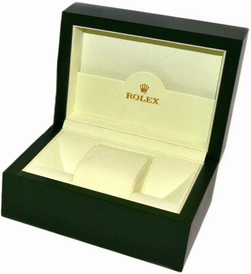 Rolex Day-Date II President 18k White Gold Black Roman 41mm Watch B/P '13 218239