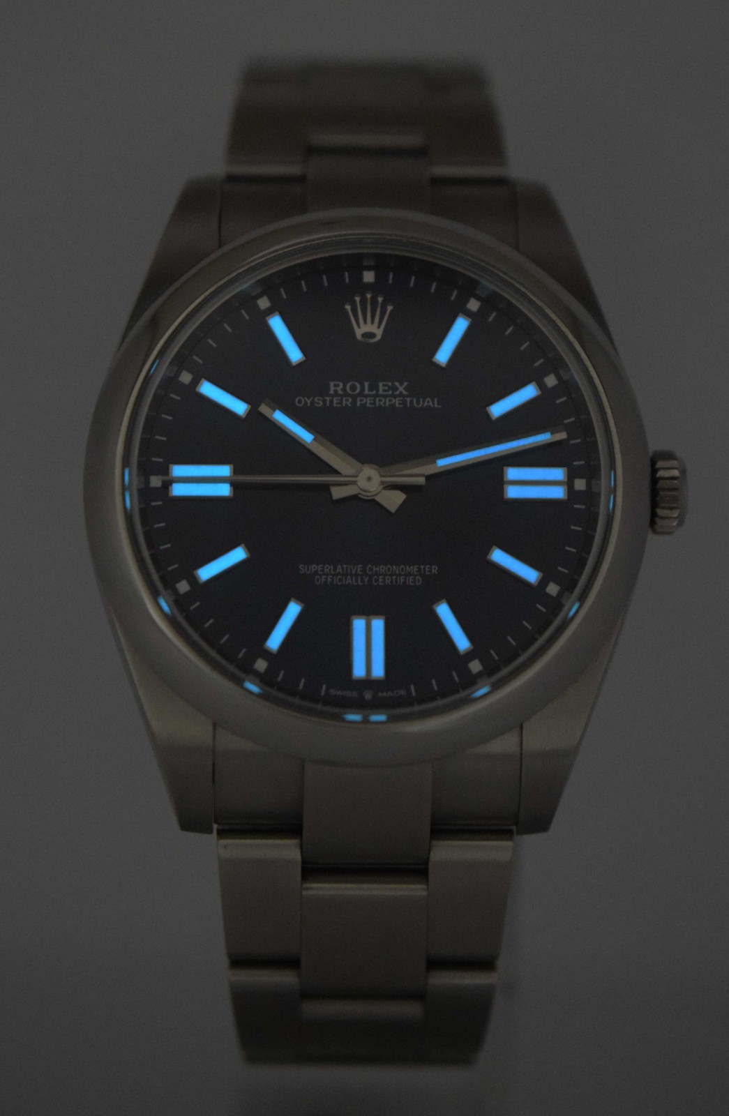 Rolex Oyster Perpetual 41 Steeel Blue Dial Mens Watch +Card '22 124300