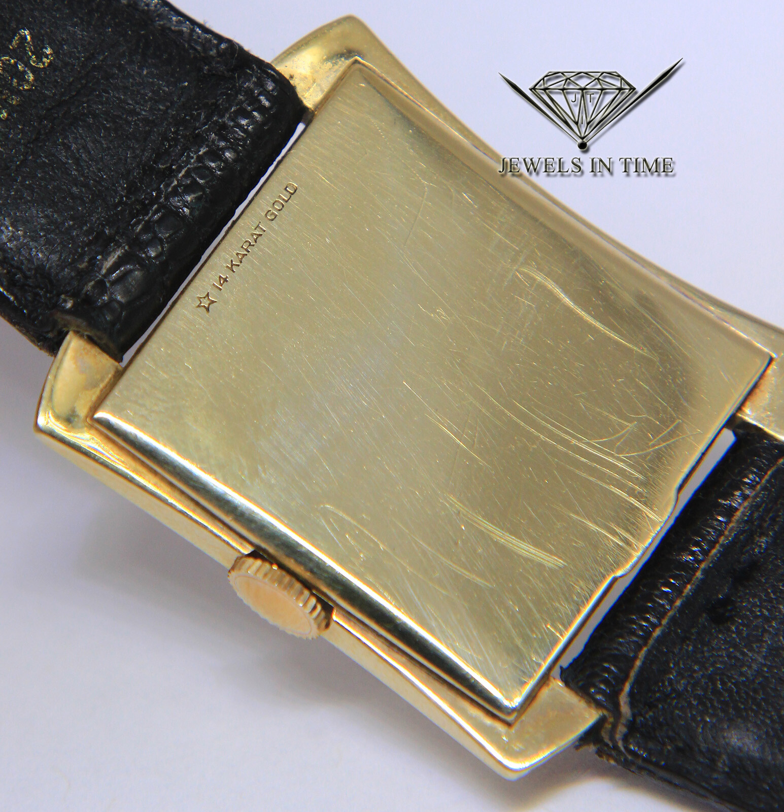 Longines Vintage 14k Yellow Gold Fancy Dress Mens Manual Wind Watch