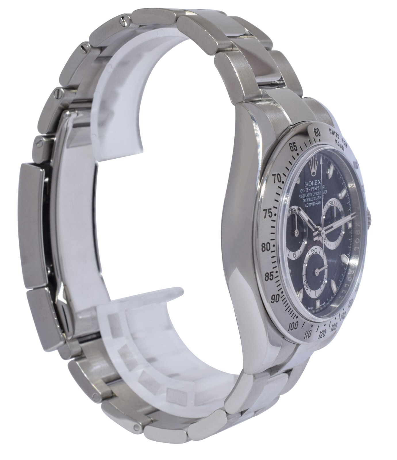 Rolex Daytona Chronograph Steel Black Dial Mens 40mm Watch Scrambled '12+ 116520
