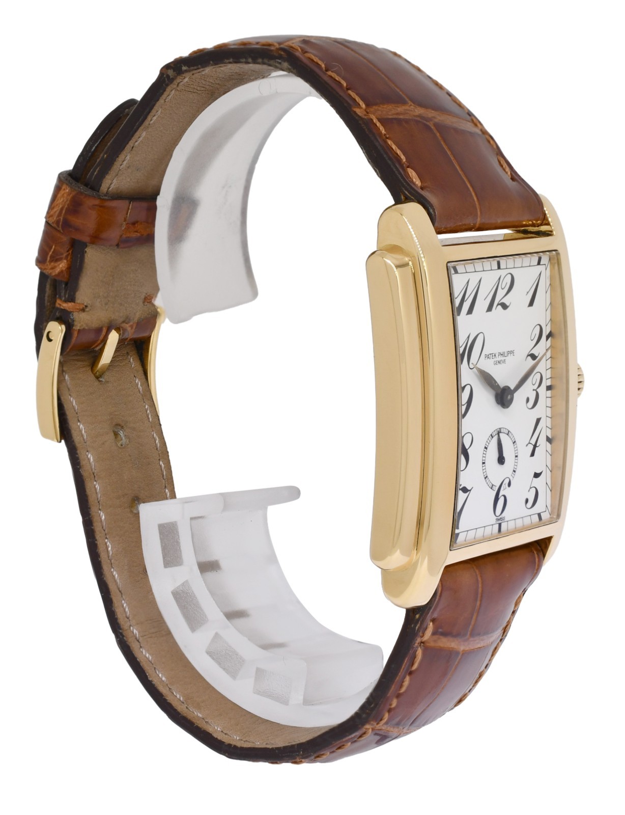 Patek Philippe Gondolo 5024 18k Yellow Gold White Dial Mens Manual Watch 5024J