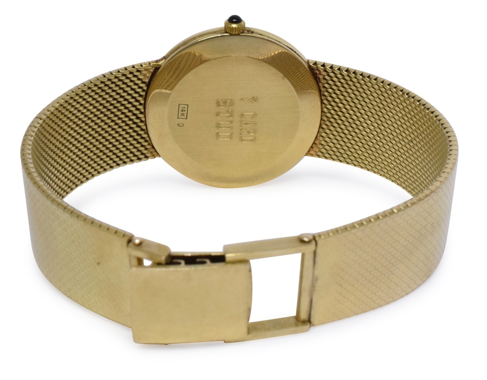 Binions Hall of Fame 1997 7 Card Stud 14k Yellow Gold Bracelet Quartz 31mm Watch