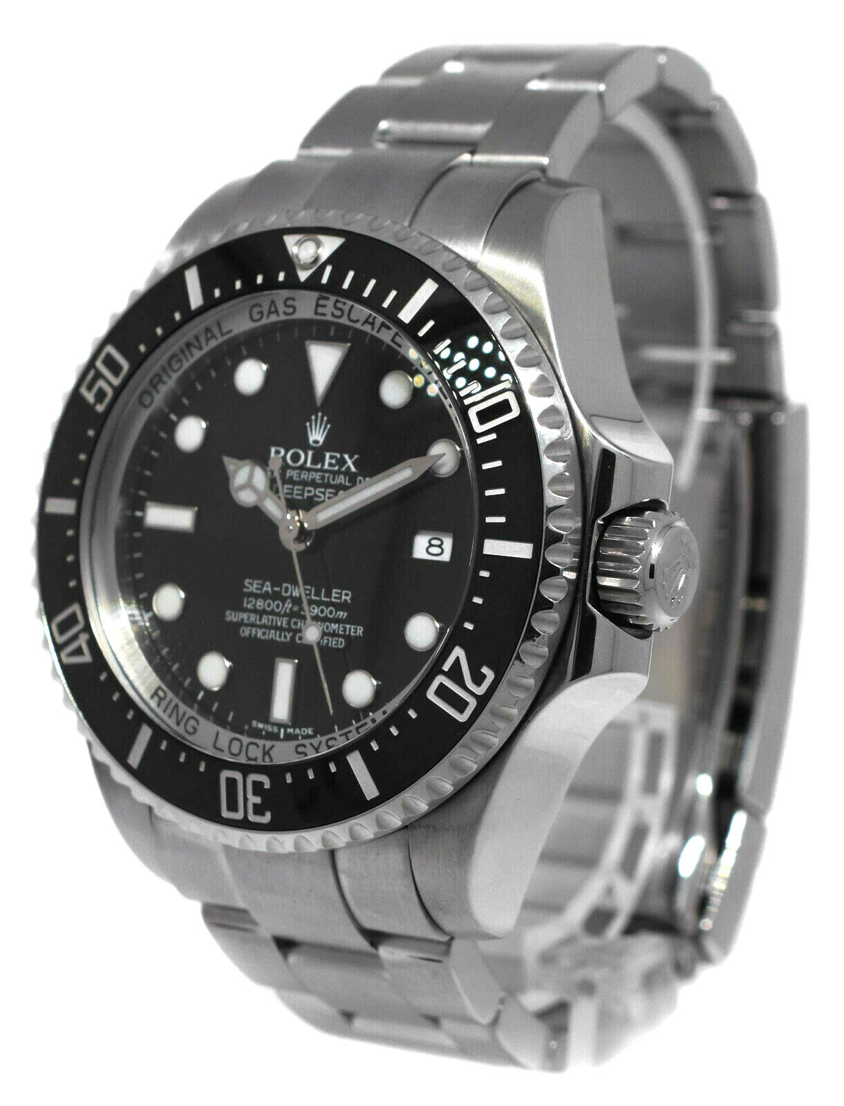 Rolex Sea-Dweller Deepsea Steel & Ceramic Black Mens 44mm Dive Watch V 116660