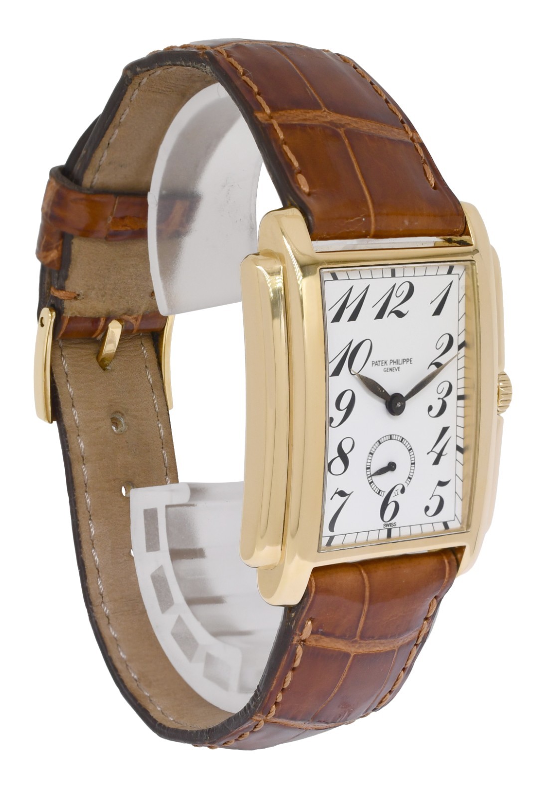 Patek Philippe Gondolo 5024 18k Yellow Gold White Dial Mens Manual Watch 5024J