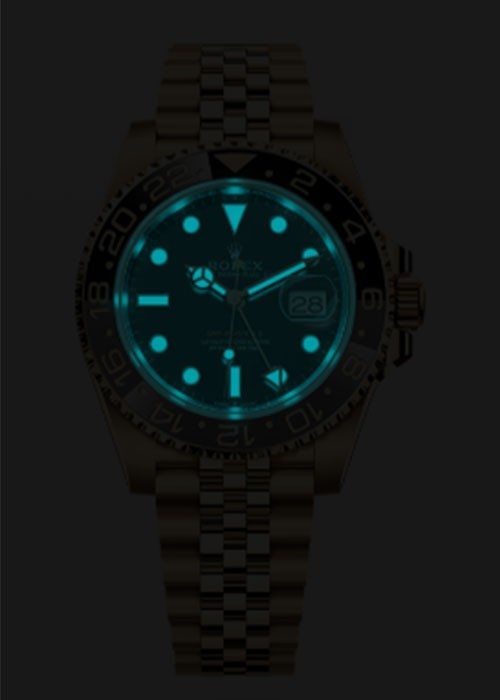 Rolex GMT-Master II 18k YG & Ceramic 40mm Jubilee Watch B/P '24 126718GRNR