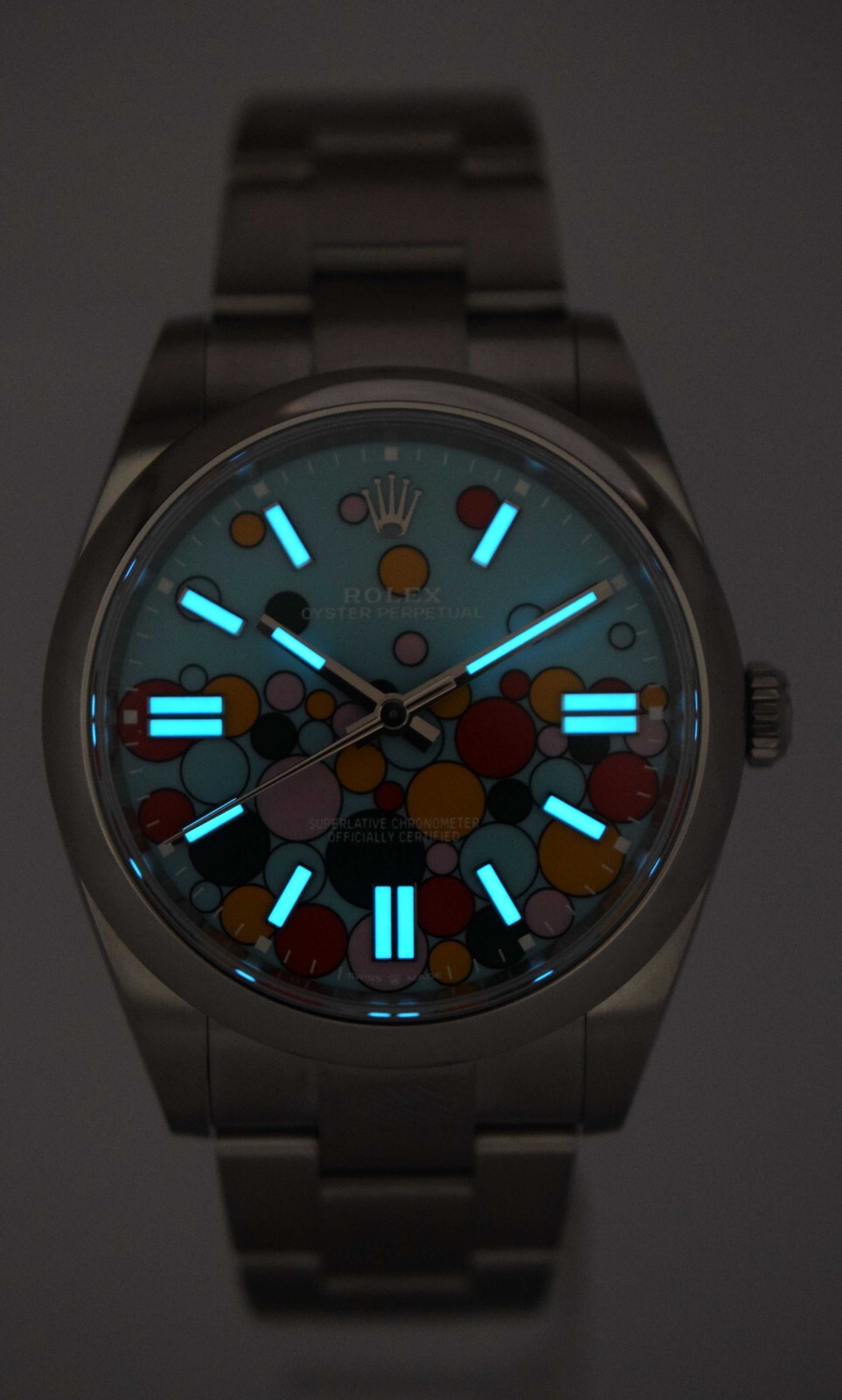 Rolex Oyster Perpetual 41 Steel Celebration Dial Mens Watch NEW B/P '23 124300