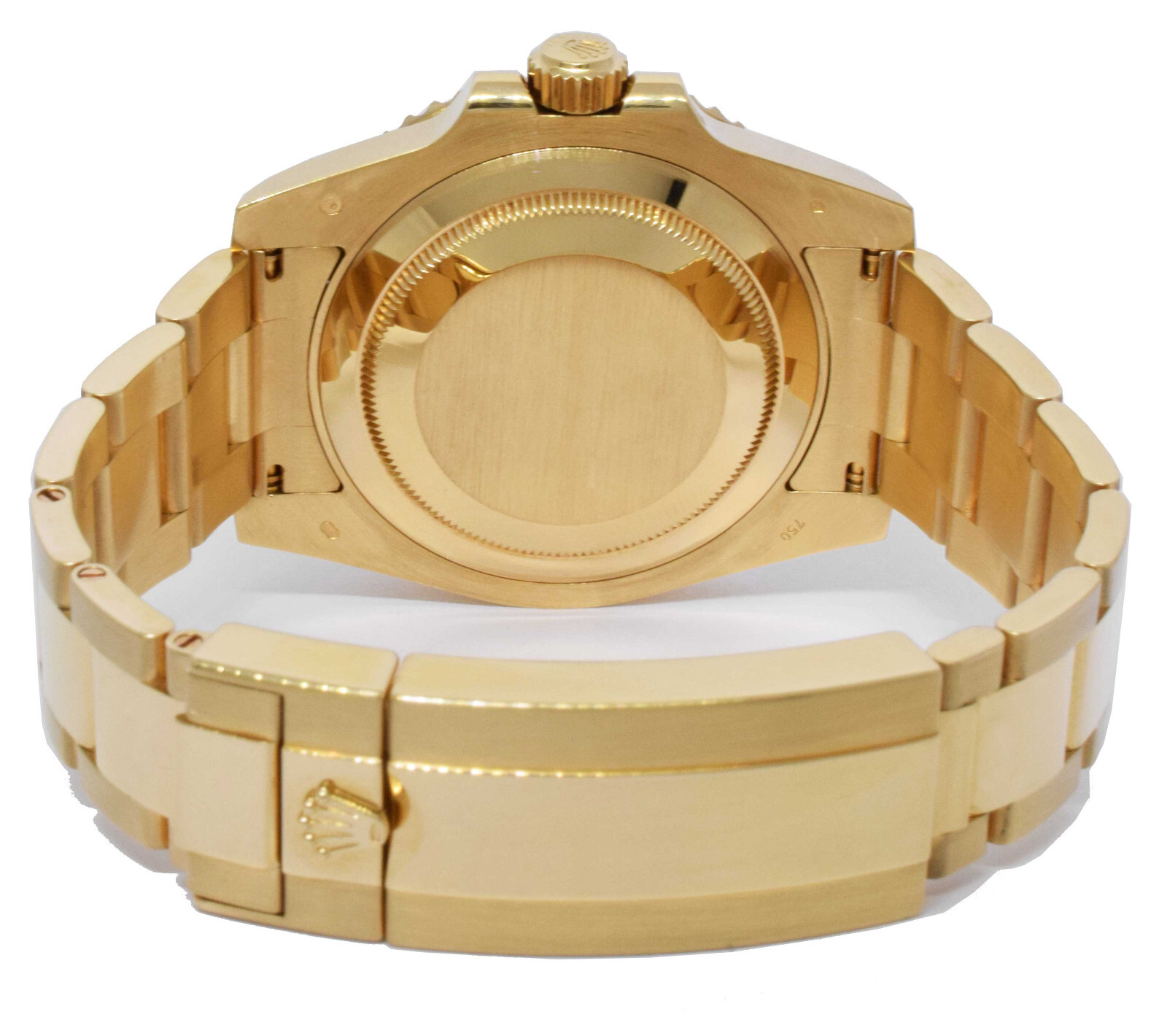 Rolex Submariner Date 18k Yellow Gold Black Ceramic 40mm Watch B/P '19 116618