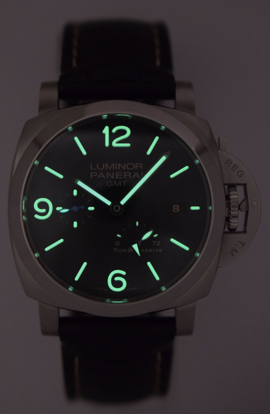 Panerai Luminor GMT PAM 1321 Steel 3 Days Power Reserve 44mm Watch +Box PAM01321
