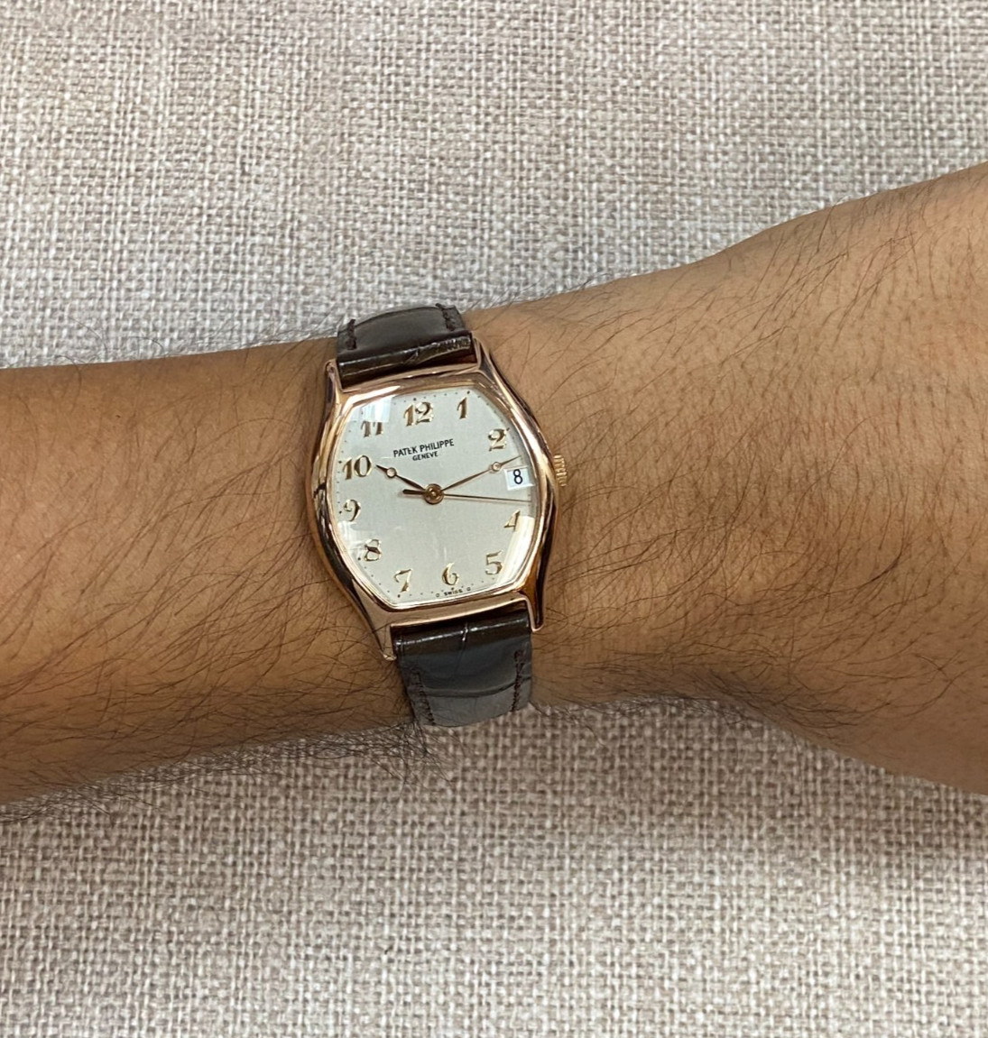 Patek Philippe 5030 Gondolo 18k Rose Gold Tonneau Mens Automatic Watch 5030R