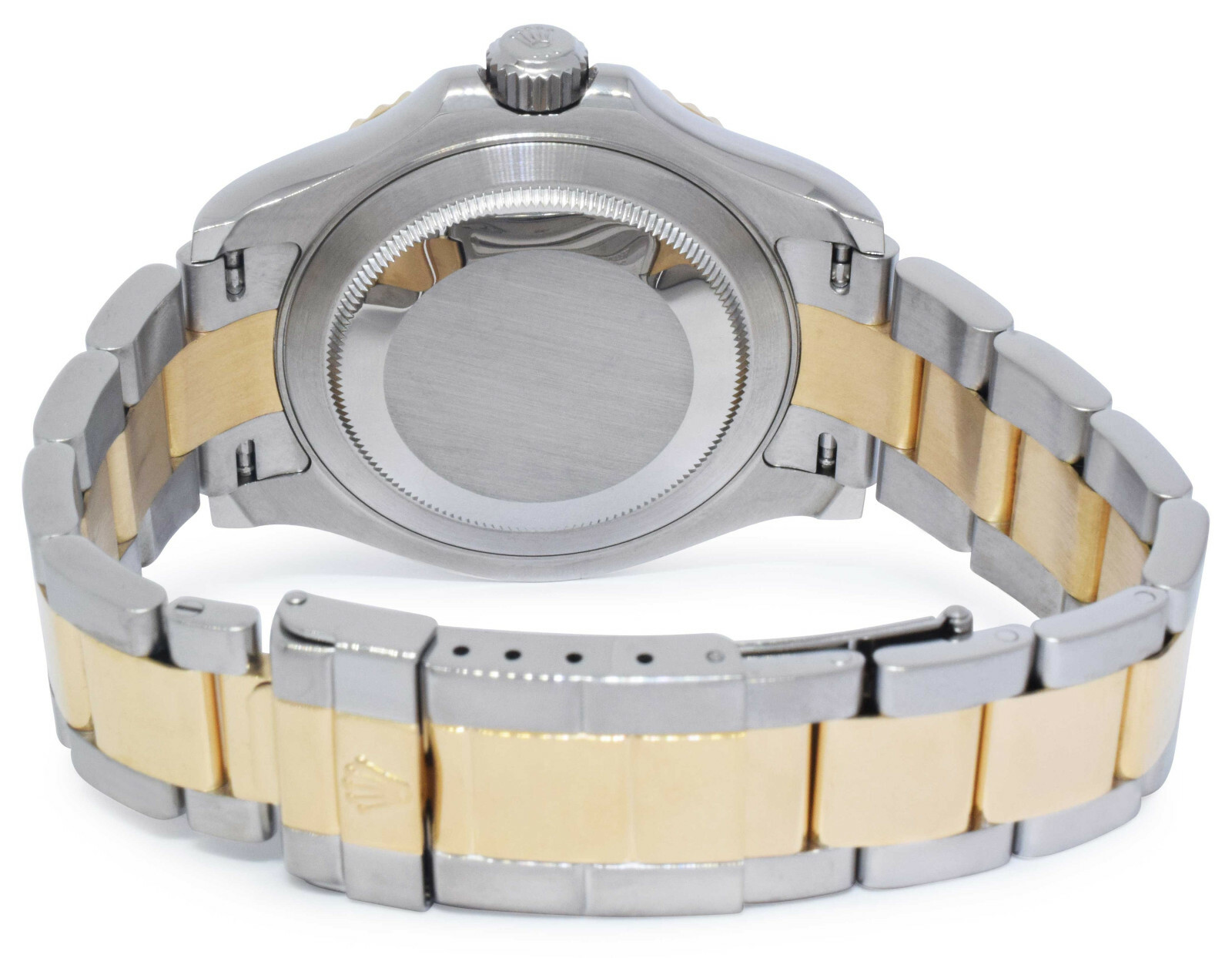Rolex Yacht-Master 18k Yellow Gold/Steel White Dial Mens 40mm Watch '12+ 16623