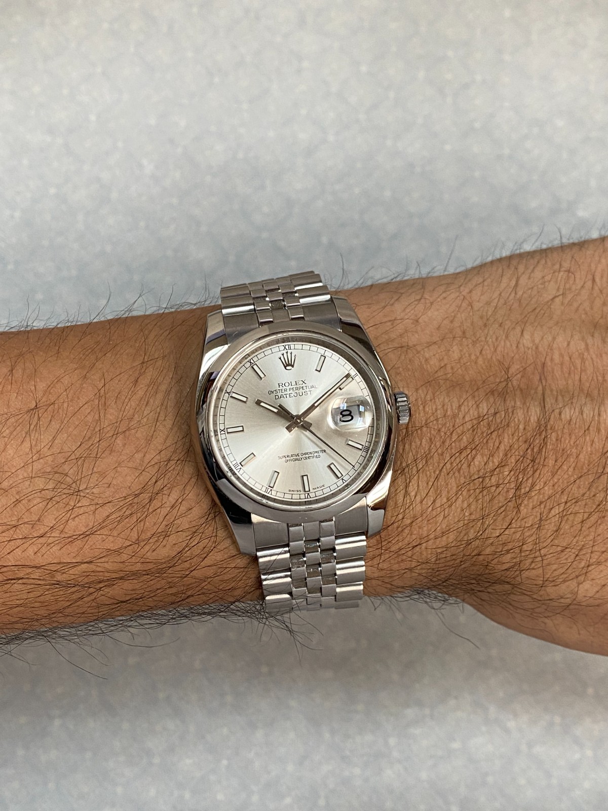 Rolex Datejust Steel Silver Dial Jubilee Bracelet 36mm Watch V 116200 Rolex Datejust Steel Silver Dial Jubilee Bracelet 36mm Watch V 116200