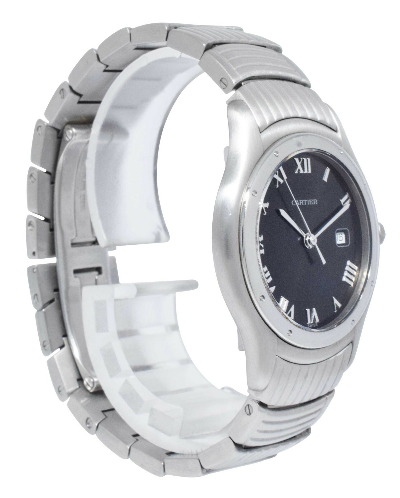 Cartier Panthere Cougar Steel Black Dial Ladies 33mm Quartz Watch 120000 R Cartier Panthere Cougar Steel Black Dial Ladies 33mm Quartz Watch 120000 R