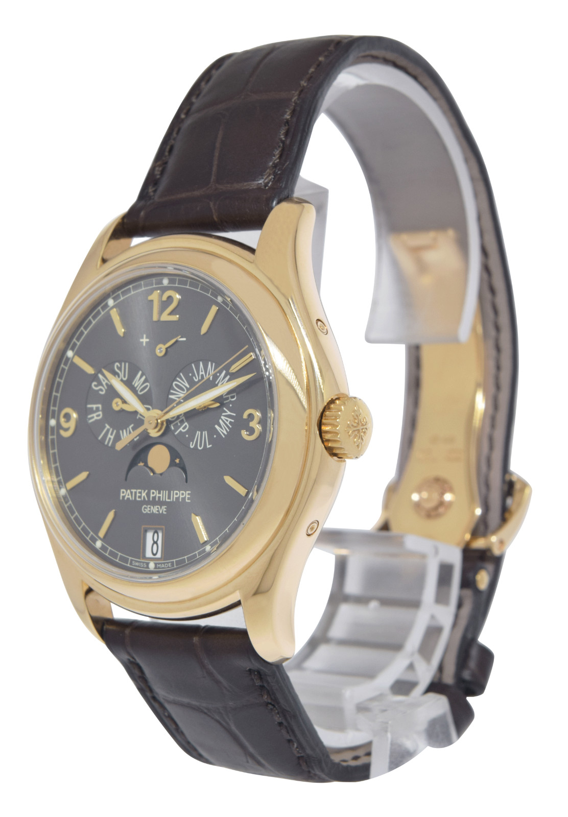 Patek Philippe Annual Calendar Moon 5146 18k Yellow Gold 39mm Watch B/P 5146J