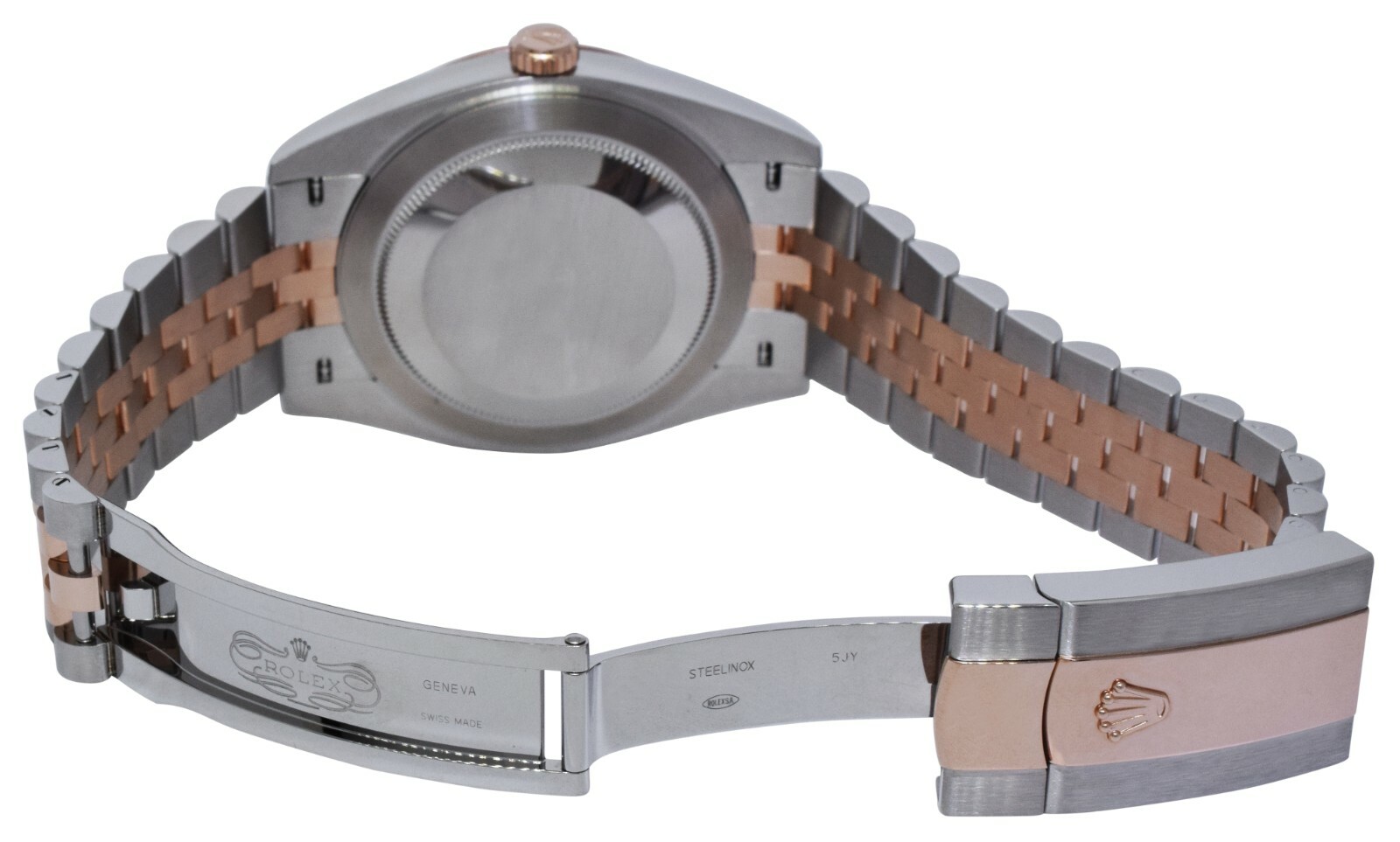 NOS Rolex Datejust 41 18k Rose Gold/Steel Sundust Dial Mens Watch B/P '21 126331