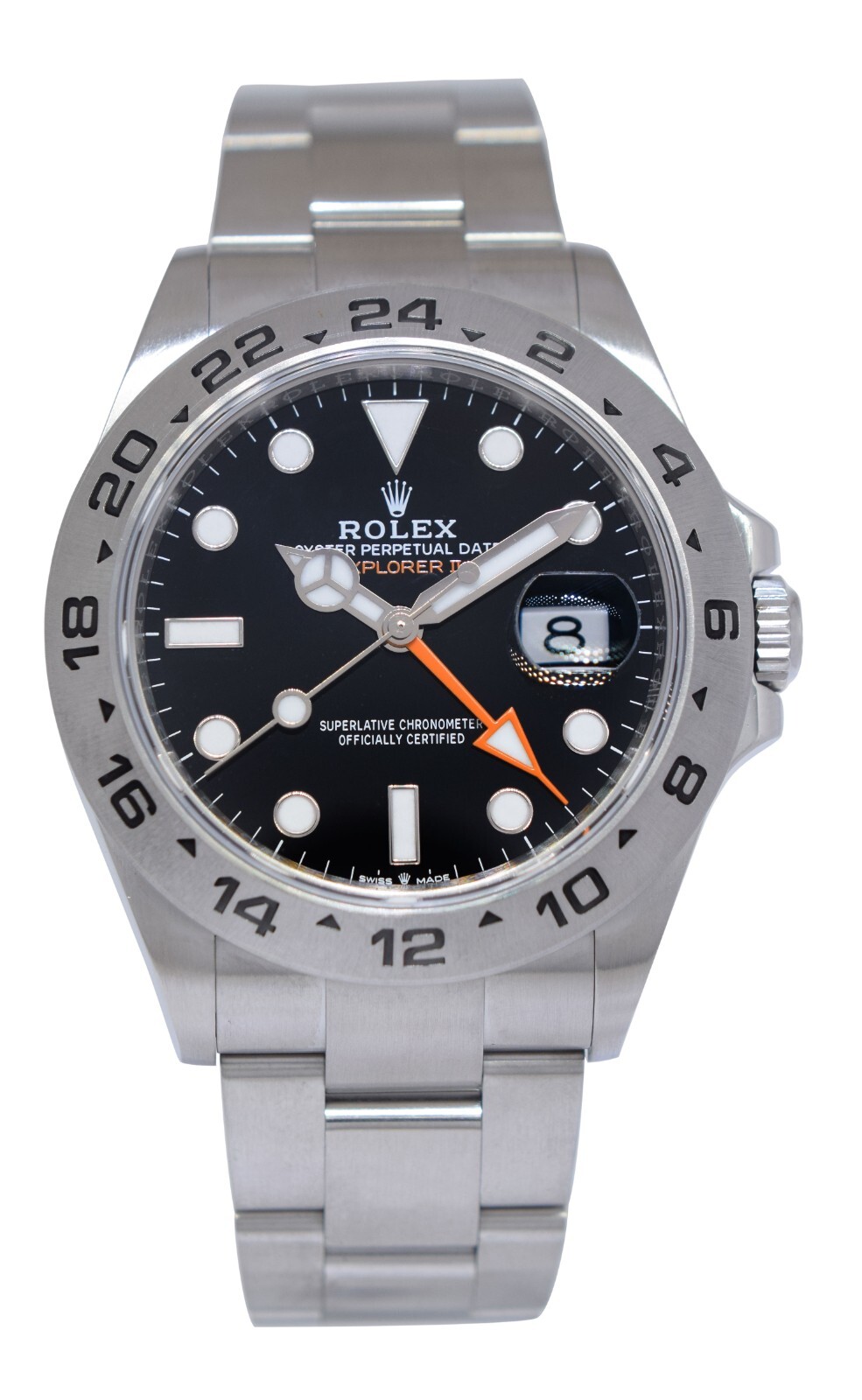 Rolex Explorer II GMT Steel Black Dial Mens 42mm Watch 226570