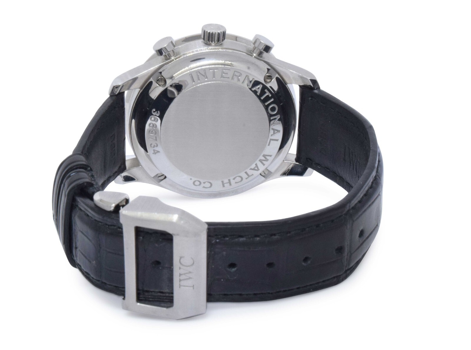 IWC Portuguese Chronograph 3714 Steel Silver Dial 41mm Automatic Watch IW3714