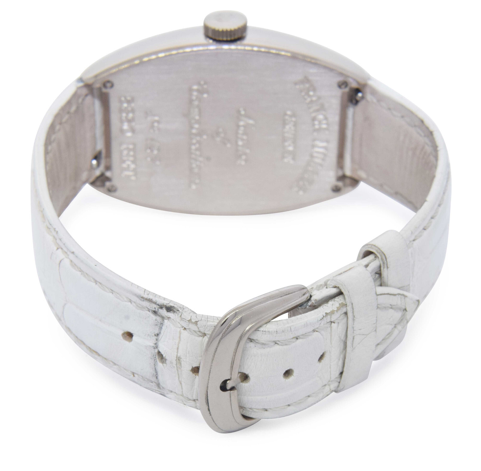 Franck Muller Curvex Retrograde 18K White Gold 32mm Manual Watch B/P 5850 RET
