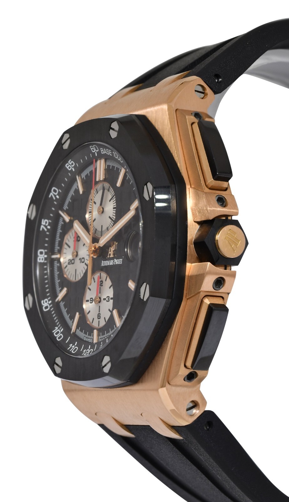 Audemars Piguet Royal Oak Offshore Chrono Rose Gold / Ceramic 44mm Watch 26401RO