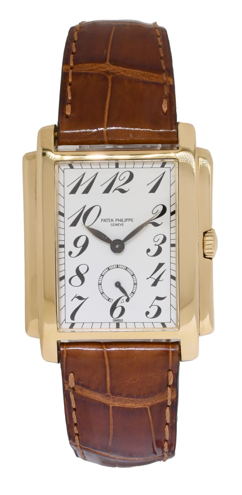 Patek Philippe Gondolo 5024 18k Yellow Gold White Dial Mens Manual Watch 5024J