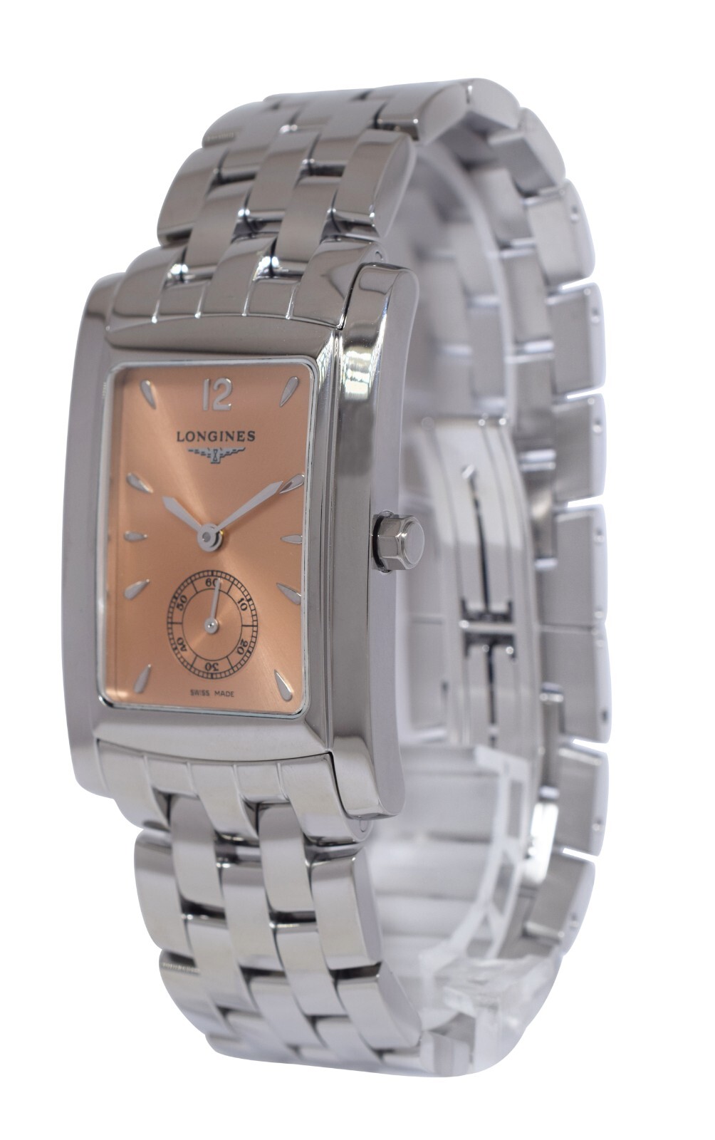 Longines Dolce Vita Stainless Steel Salmon Dial Quartz Watch Watch +Box L5 655 4