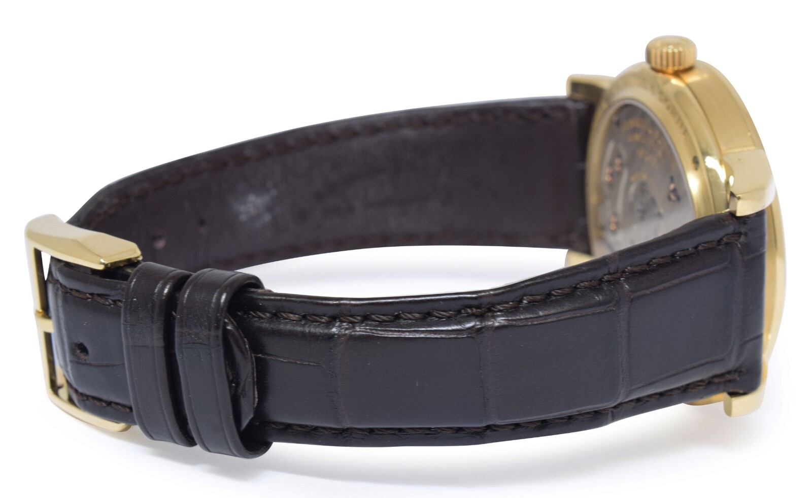 A. Lange & Sohne Lange 1 Yellow Gold Silver Ivory Dial 38.5mm Watch 101.021