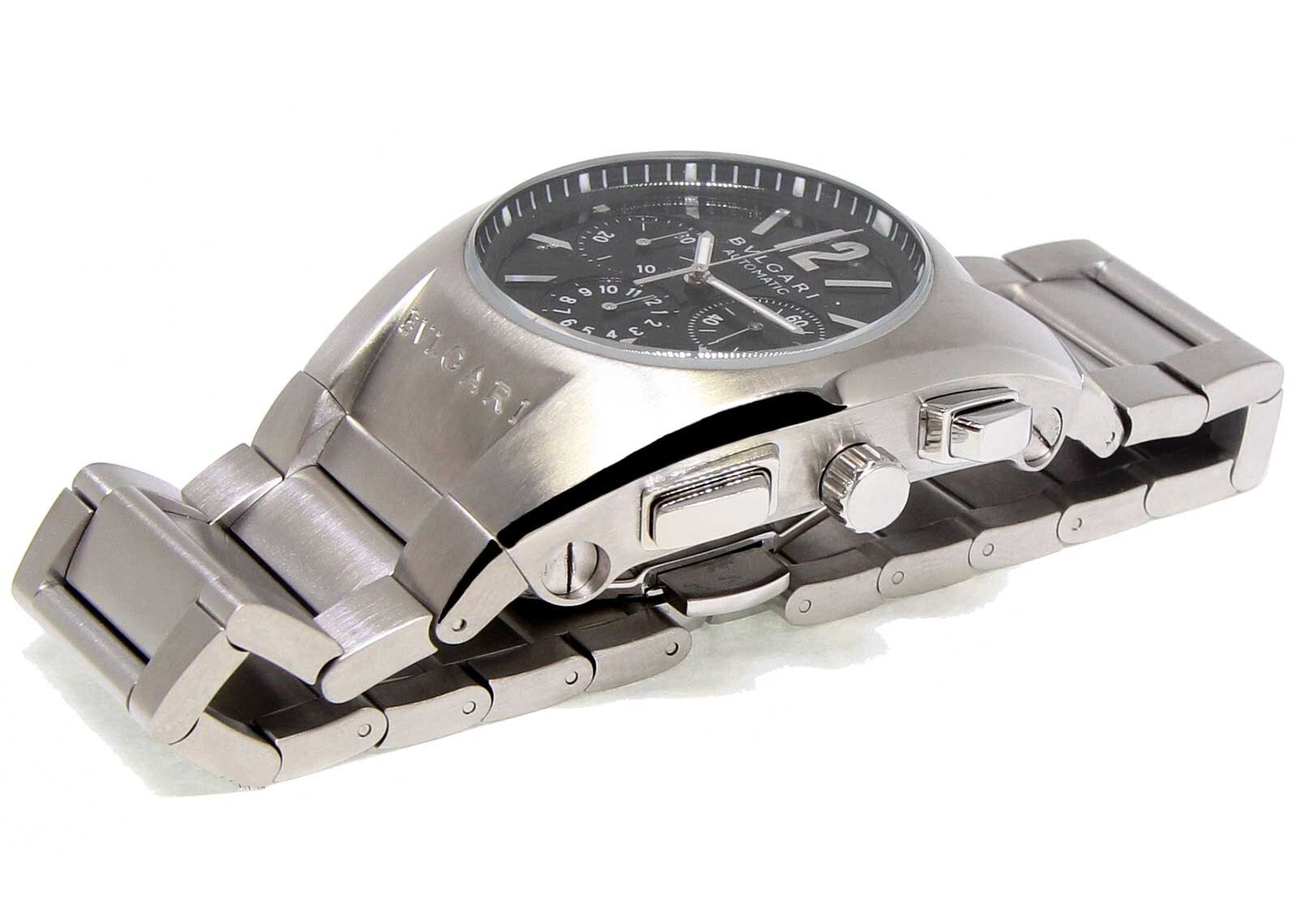 Bvlgari Ergon Chronograph Stainless Steel Automatic Mens Watch Bulgari EG40SCH Bvlgari Ergon Chronograph Stainless Steel Automatic Mens Watch Bulgari EG40SCH