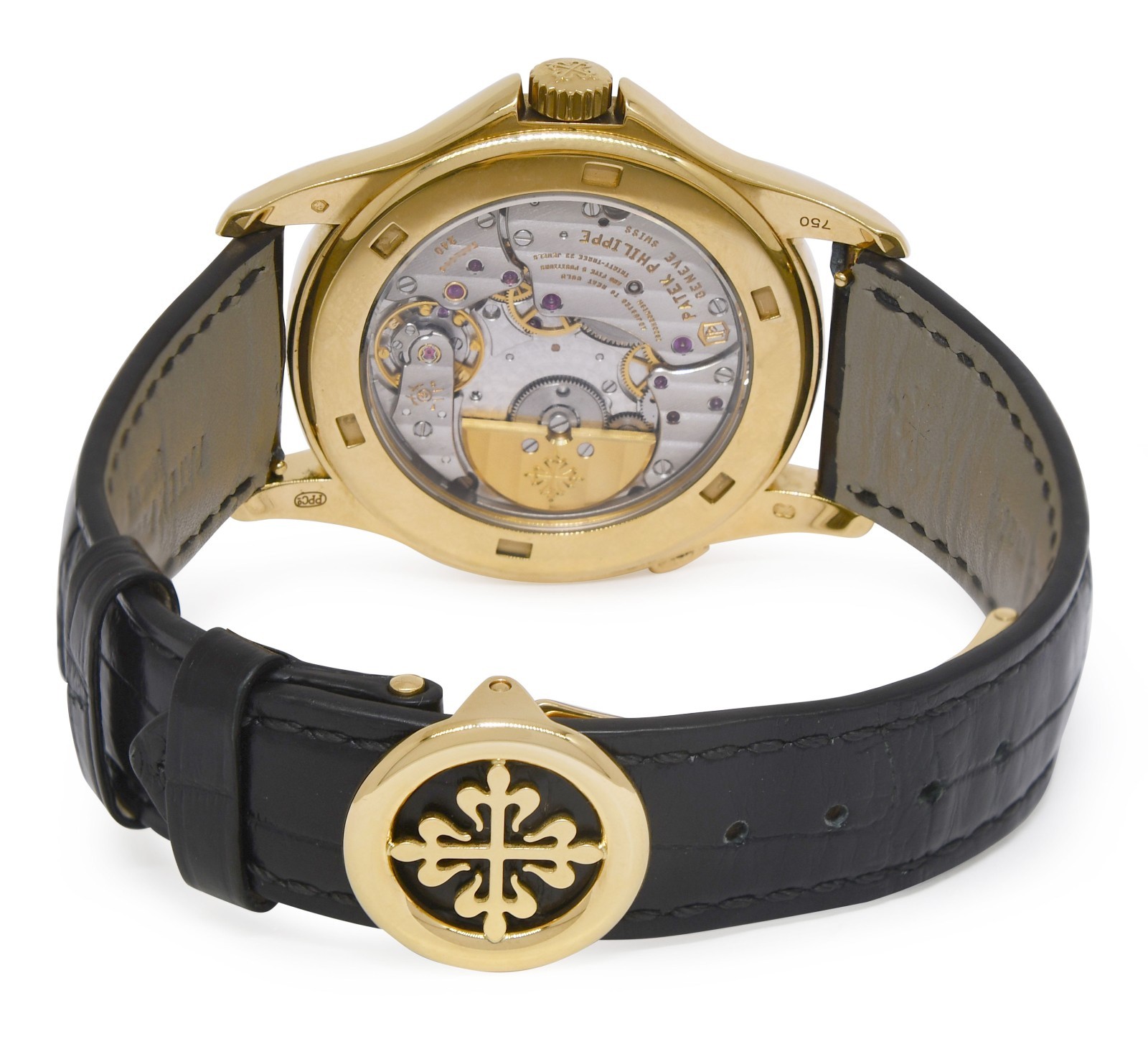 Patek Philippe World Time 5130 Yellow Gold Complications Mens 39.5mm Watch 5130J