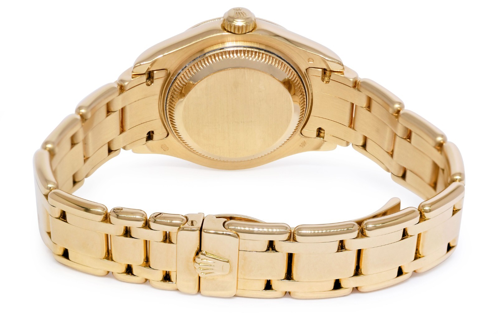 Rolex Datejust Pearlmaster 18k Yellow Gold MOP Diamond Ladies 29mm Watch P 80298