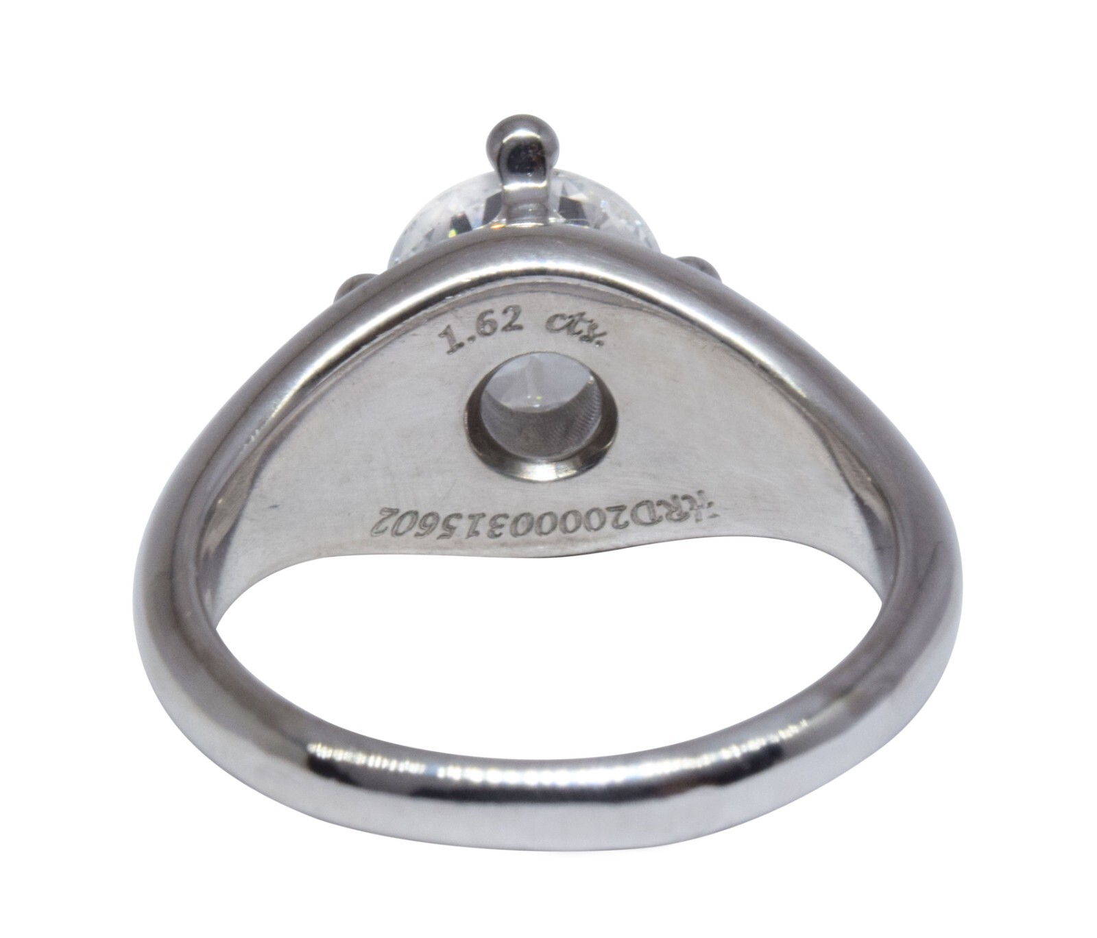 Bvlgari 1.62ct Round Brilliant Cut Diamond & Platinum Solitaire Ring Size 6 Bvlgari 1.62ct Round Brilliant Cut Diamond & Platinum Solitaire Ring Size 6
