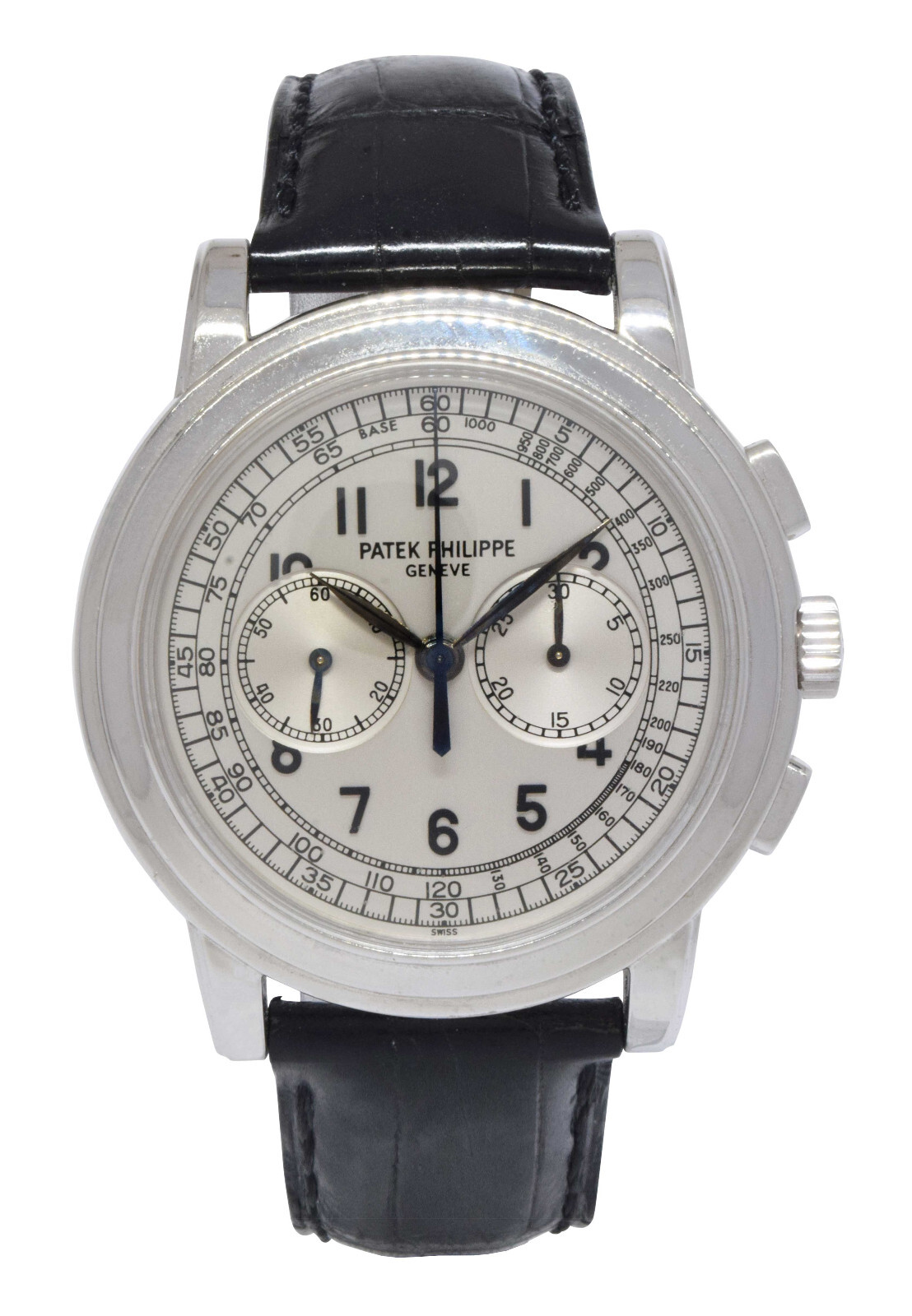 Patek Philippe Chronograph 5070 18k White Gold Mens 42mm Watch +Archives 5070G