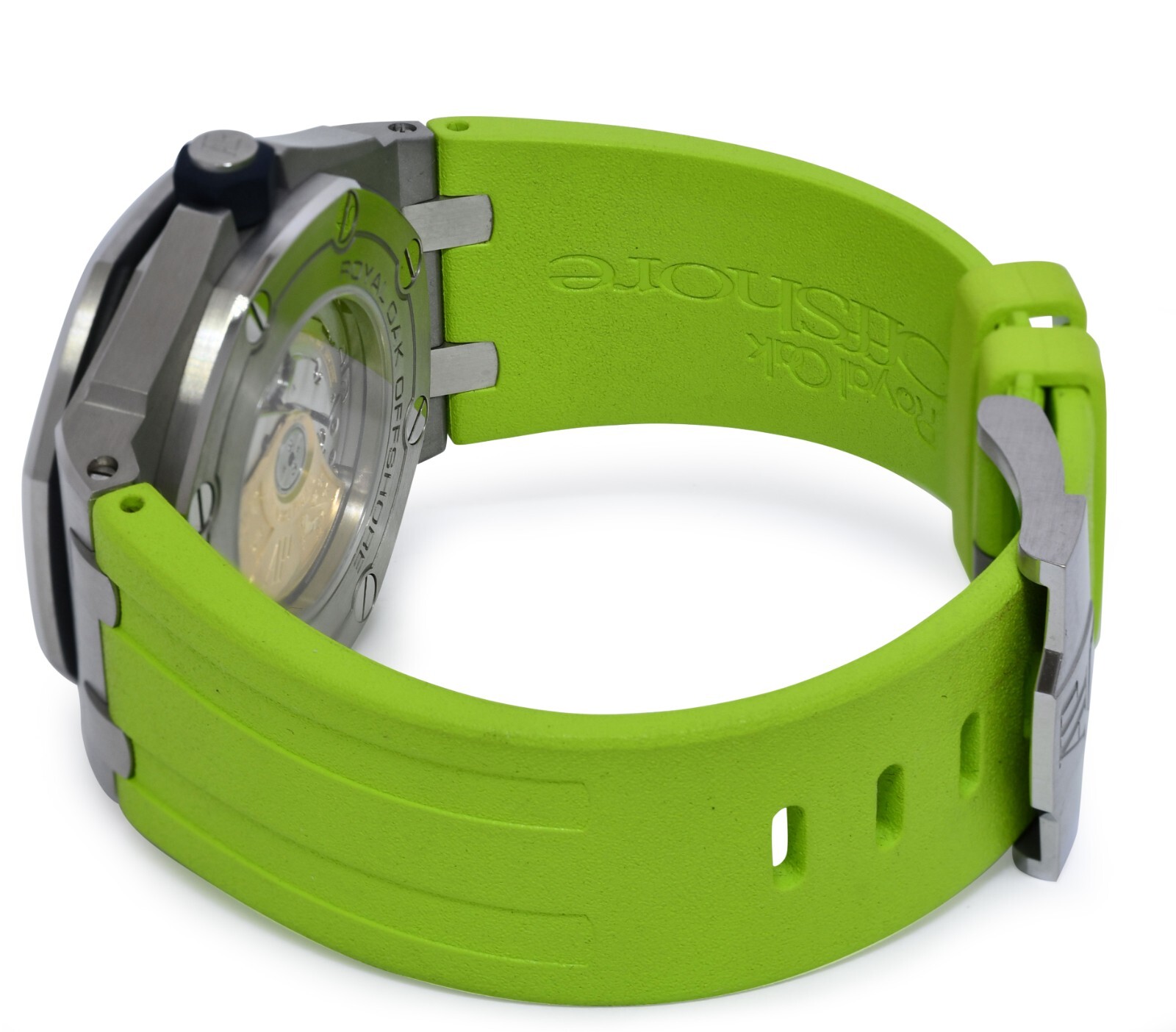 Audemars Piguet Royal Oak Offshore Diver Steel Green Dial 42mm Watch 15710ST