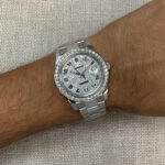 Rolex Datejust II Steel Pave Diamond Dial/Bezel Arabic 41mm Oyster Watch 116300 Rolex Datejust II Steel Pave Diamond Dial/Bezel Arabic 41mm Oyster Watch 116300