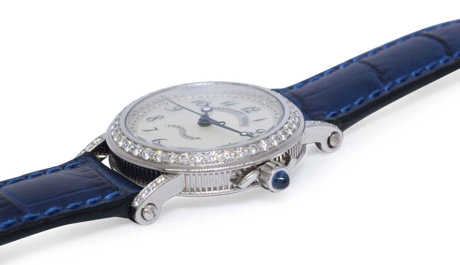 Breguet Marine 8818 18k White Gold Diamond Ladies 30mm Automatic Watch 8818BB