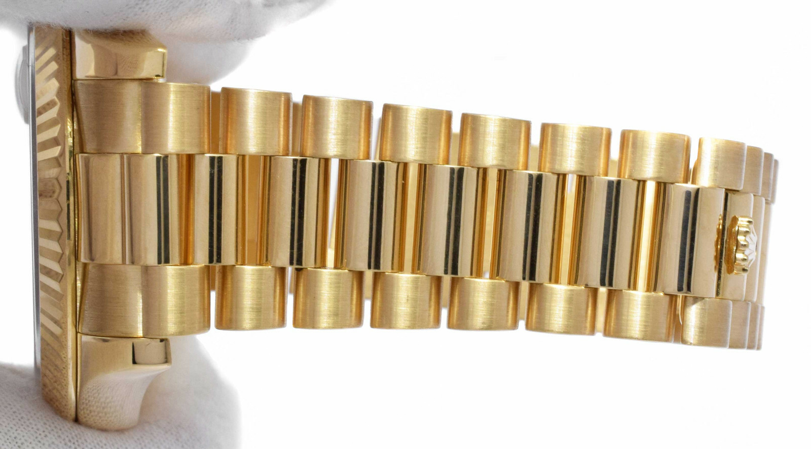 Rolex Day-Date II President 18k Yellow Gold Champagne Roman Watch '12+ 218238
