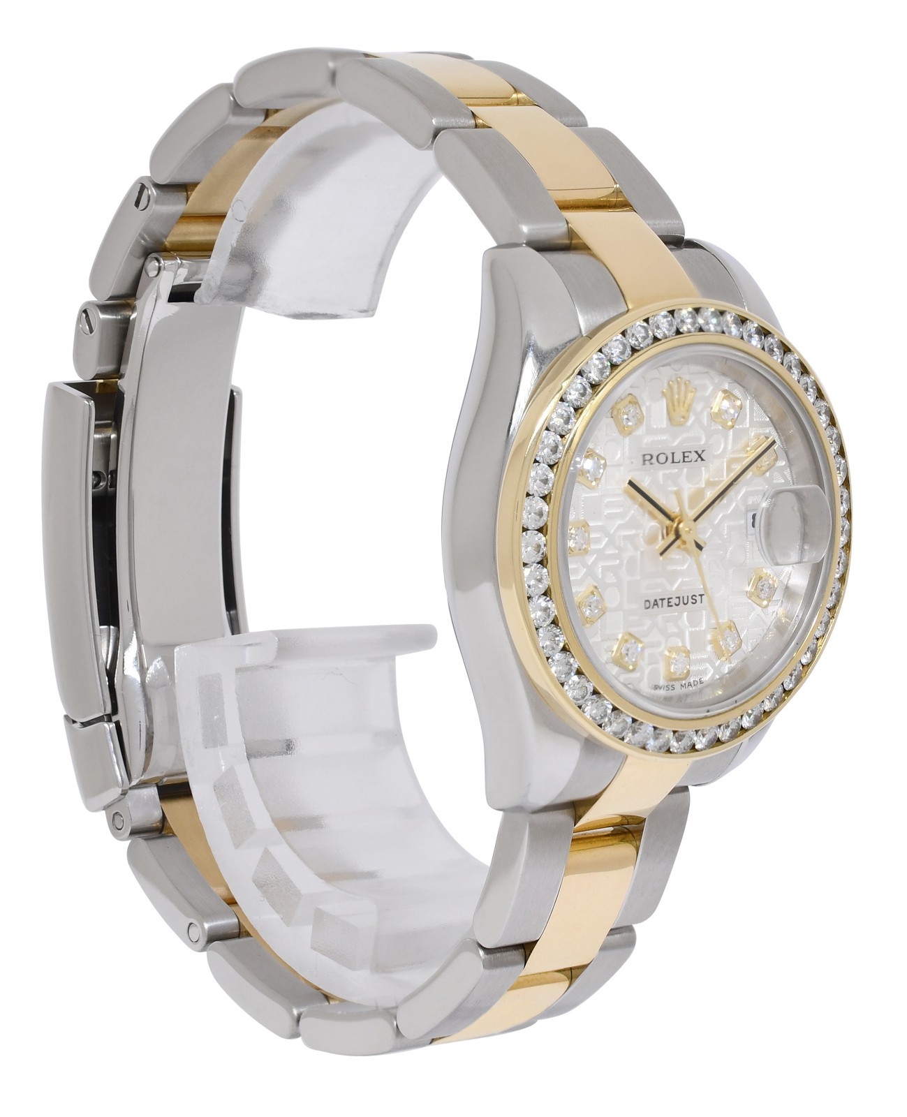 Rolex Datejust 18k Yellow Gold/Steel Jubilee Diamond 26mm Watch +Paper D 179173