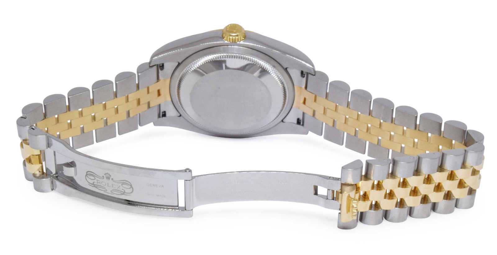 Rolex Datejust 18k Yellow Gold/Steel Champagne Dial Mens 36mm Watch Z 116233