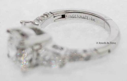2.07 Round Brilliant Diamond Ring 14k White Gold GIA