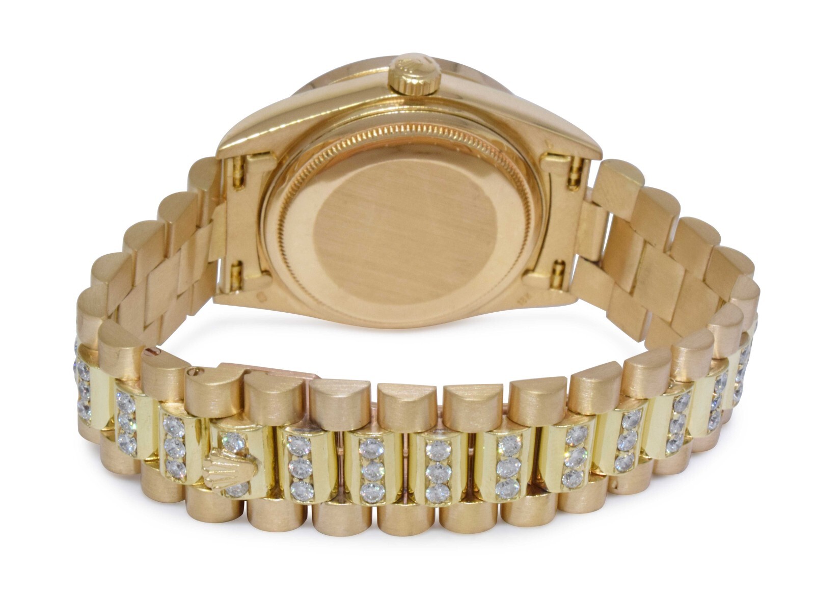 Rolex Day-Date President 18k Yellow Gold Diamond Dial/Bracelet/Bezel Watch 18038
