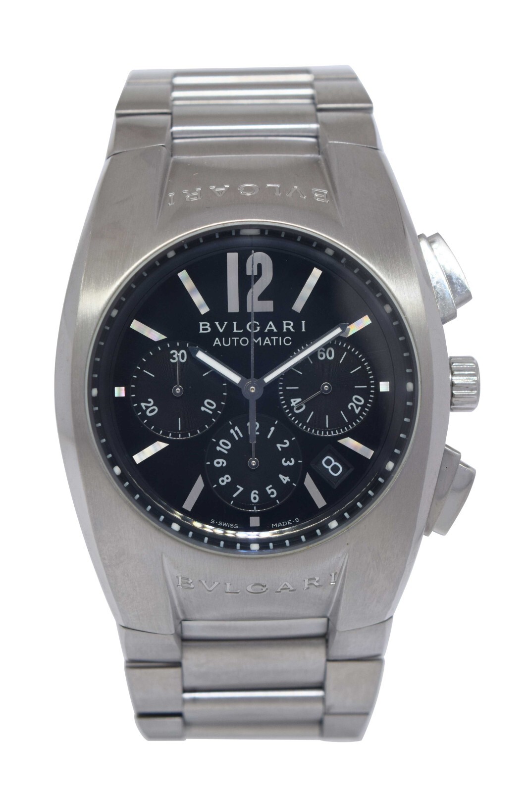 Bvlgari Ergon Chronograph Stainless Steel Automatic Mens Watch Bulgari EG40SCH Bvlgari Ergon Chronograph Stainless Steel Automatic Mens Watch Bulgari EG40SCH