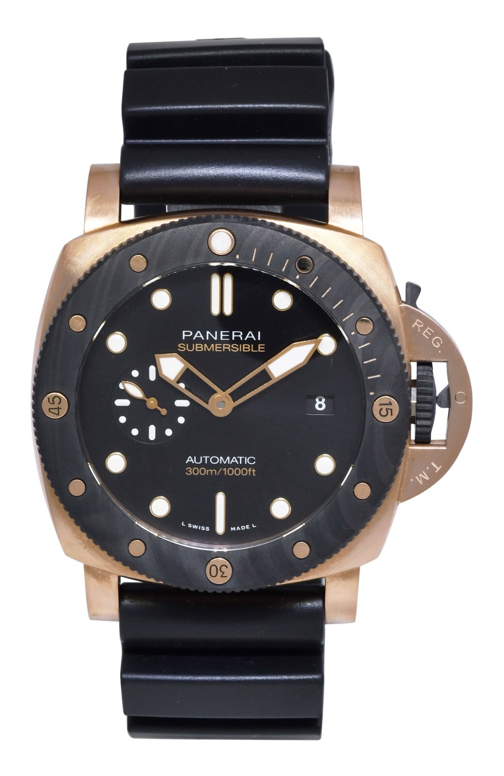 Panerai Submersible PAM 1070 Goldtech OroCarbo 44mm Watch B/P '22 PAM01070
