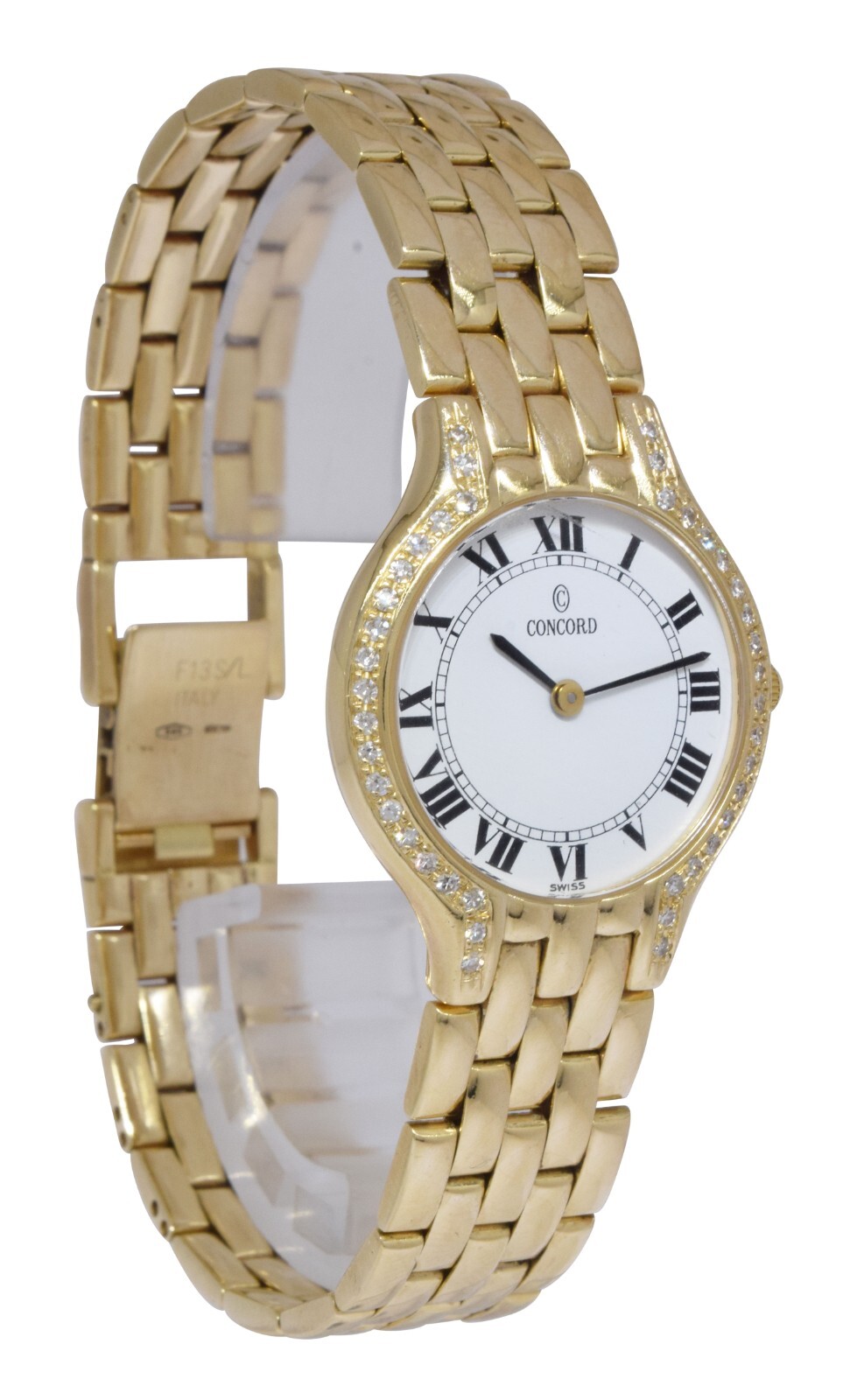 Concord Les Palais 14k Yellow Gold Diamond Ladies Quartz Watch B/P 29-62-266