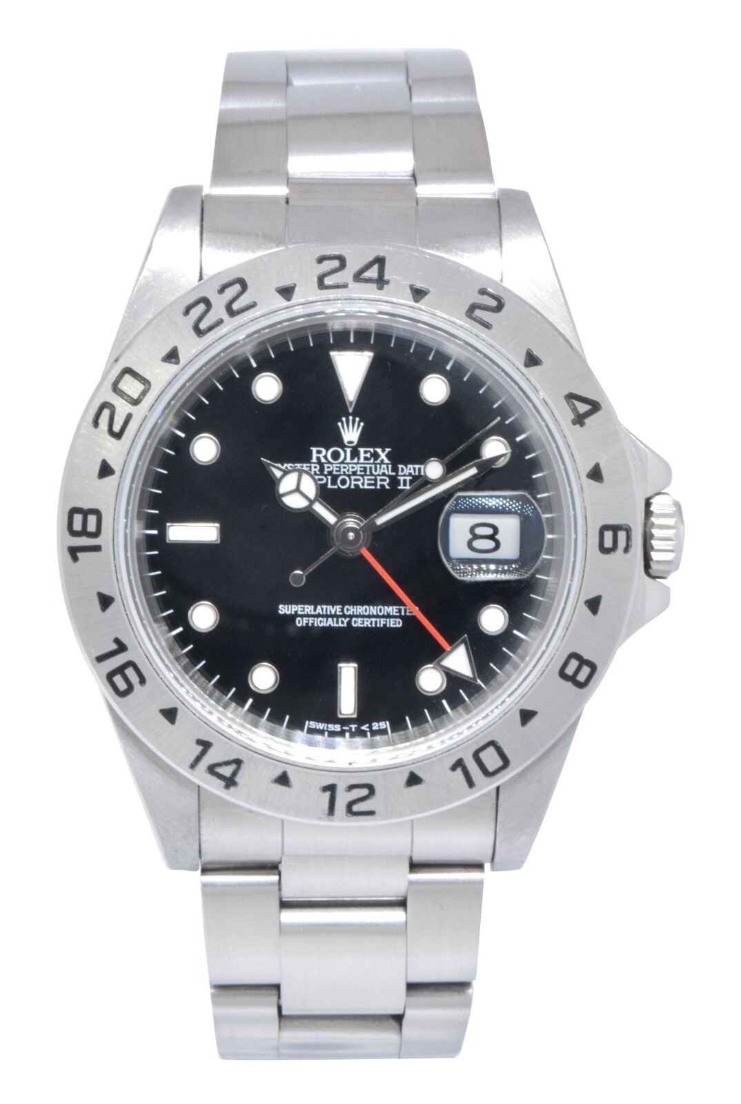 Rolex Explorer II GMT Steel Black Dial Mens 40mm Automatic Watch W 16570