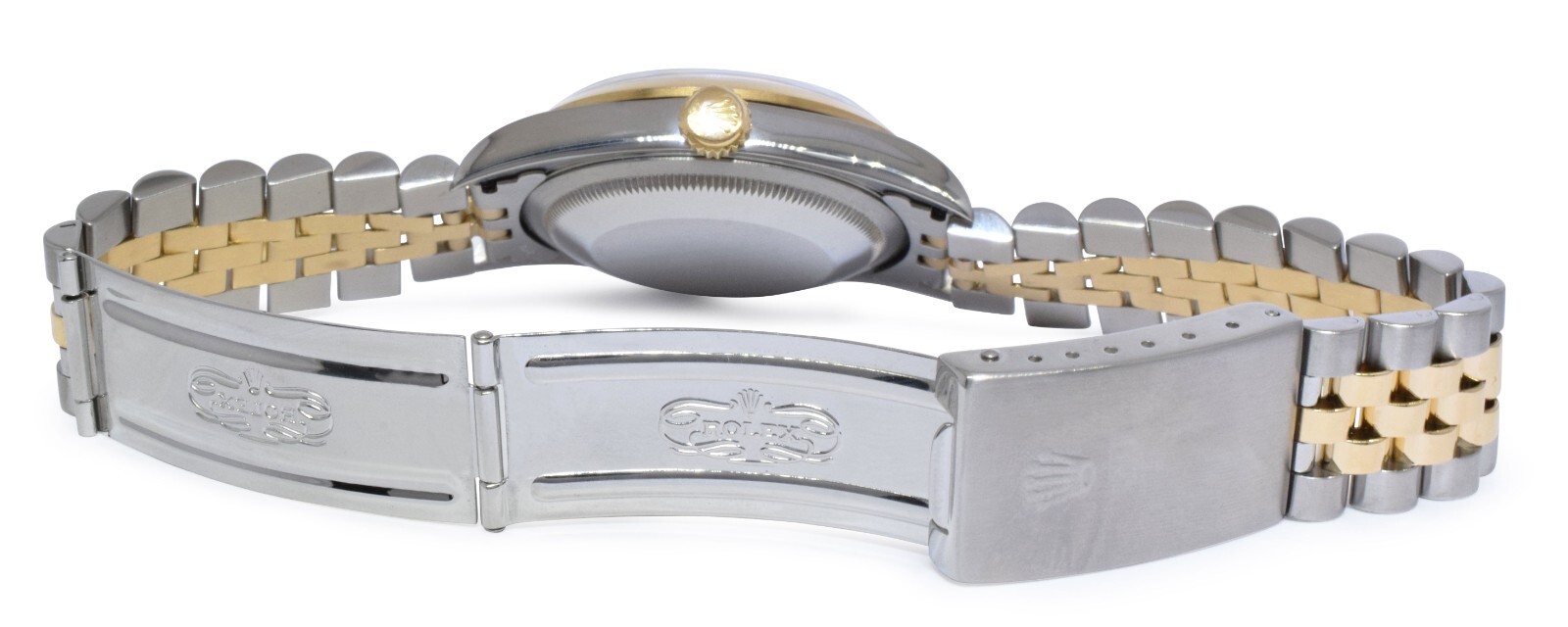 Rolex Datejust 18k Yellow Gold/Steel Silver Jubilee Dial Mens 36mm Watch U 16203 Rolex Datejust 18k Yellow Gold/Steel Silver Jubilee Dial Mens 36mm Watch U 16203